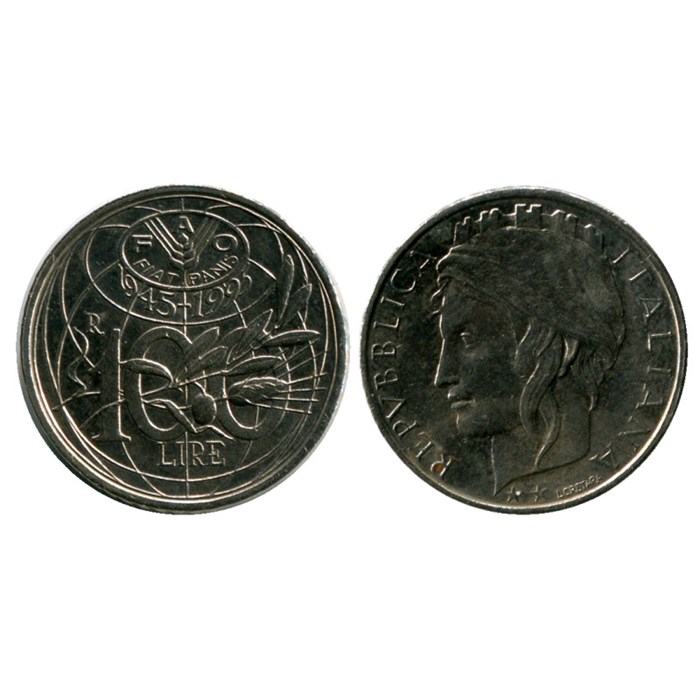 100 лир - ФАО, Италия, 1995 год, UNC 14124