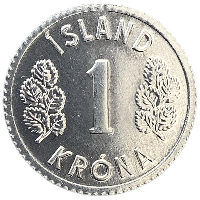 1 крона - Исландия, 1978 год, UNC 14457