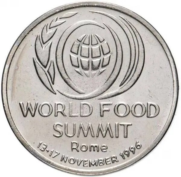 10 лей - Всемирный продовольственный саммит в Риме, Румыния, 1996 год, UNC 14530