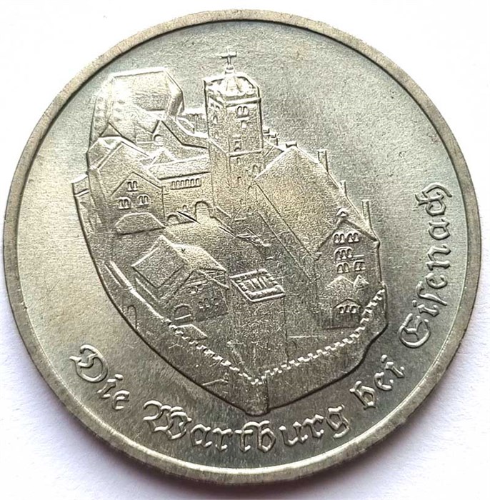 5 марок - Замок Вартбург, Германия, 1982 год 14758