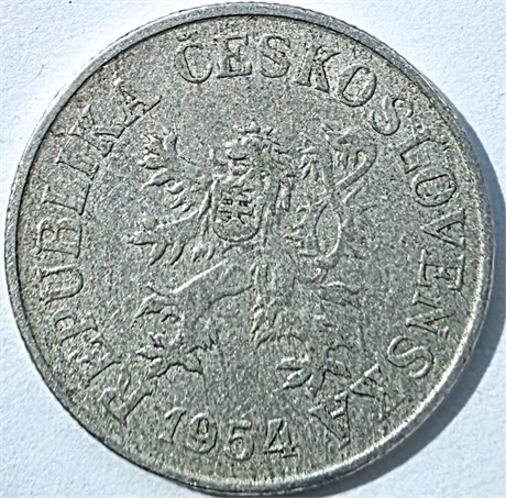 10 геллеров - Чехословакия, 1954 год 15979