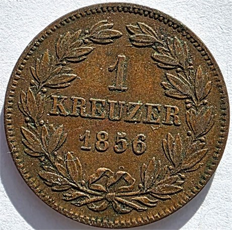 1 крейцер - Германия, 1856 год 16588