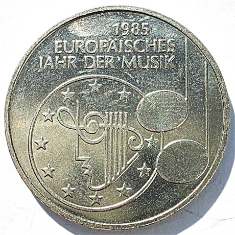 5 марок - Европейский год музыки, Германия, 1985 год 16708