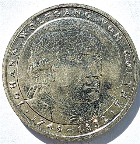 5 марок - Иоганн Вольфганг фон Гёте, 1982 год 16713