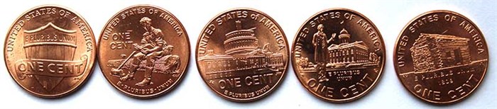 Набор монет - Жизнь Линкольна, США, 2009-2018 гг 12534