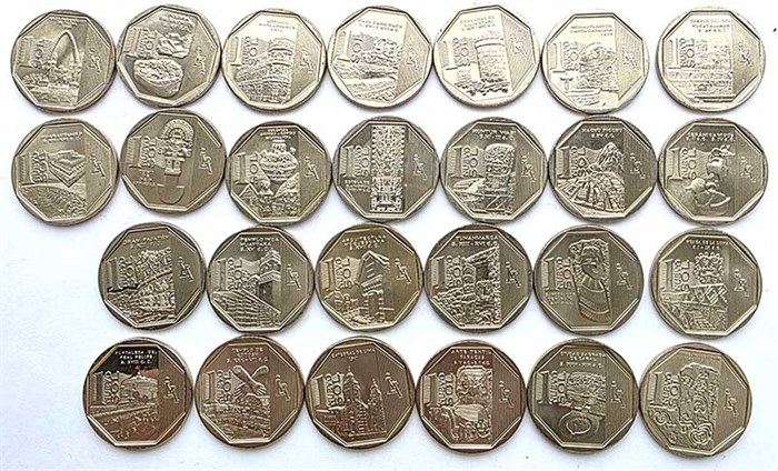 Набор монет - Богатство и гордость, Перу, 2010-16гг (26 монет) 13417