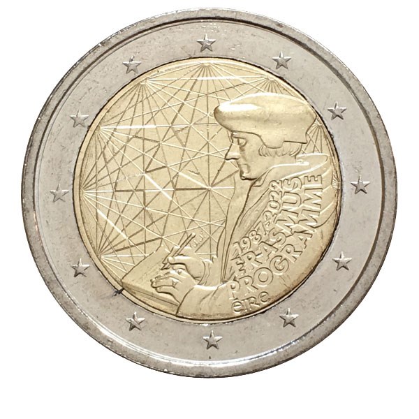 2 евро - 35 лет программе Эразмус, Ирландия, 2022 год, UNC 13568
