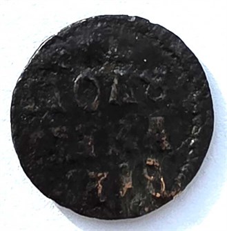 полушка 1718 год цифрами и буквами 14607