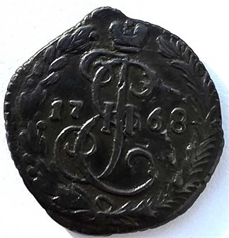 Деньга 1768 год 14698