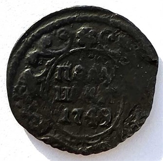 Полушка 1749 год 14931