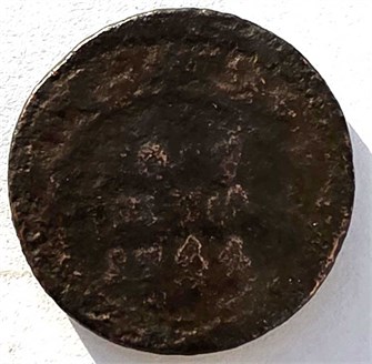 Полушка 1744 год 14934