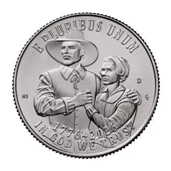 25 центов - Мэйфлауэрское соглашение, США, 2025 год, двор D 14996