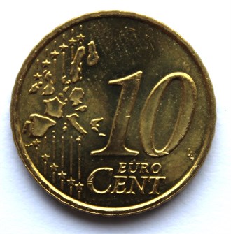 10 евроцентов, Италия, 2002 год, UNC 11168