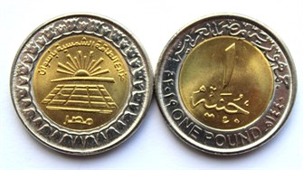 1 фунт - Солнечные фермы в Асуане, Египет, 2019 год, UNC 11241
