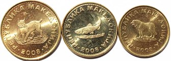 Набор монет - Македония, 2008 год (3 монеты) 12626