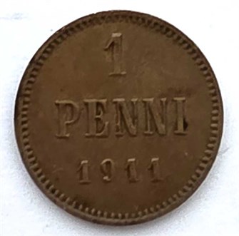 1 пенни - Русская Финляндия, 1911 год 13330