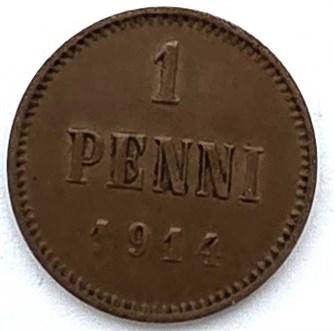1 пенни - Русская Финляндия, 1914 год 13331