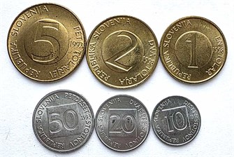Набор монет - Словения, 1992 - 2001 год (6 монет) 13431