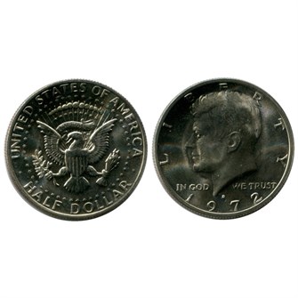 50 центов - Кеннеди, США, 1972 год 13585
