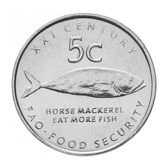 5 центов - ФАО - Ставрида (конская макрель), Намибия, 2000 год 13710
