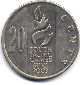 20 центов - Тихоокеанские игры 2003, Фиджи, 2003 год 13716