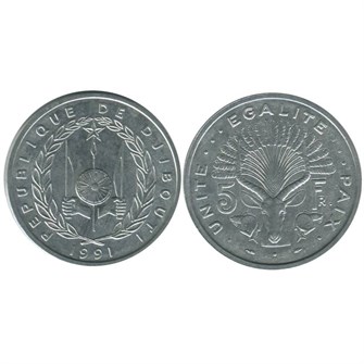 5 франков - Джибути, 1991 год 13789