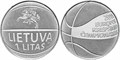 1 лит - Чемпионат Европы по баскетболу, Литва, 2011 год, UNC 14014