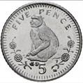 5 центов - Обезьяна, Гибралтар, 2003 год, UNC 14529