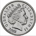 5 центов - Обезьяна, Гибралтар, 2003 год, UNC 14529