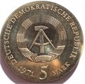 5 марок - 400 лет со дня рождения Иоганна Кеплера, Германия, 1971 год 14767