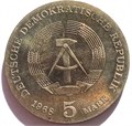 5 марок - 125 лет со дня рождения Роберта Коха, Германия, 1968 год 14769
