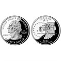 25 центов - Штат № 19 Индиана, США, 2002 год 11081
