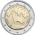 2 евро - Волк, Эстония, 2021 год, UNC 12724