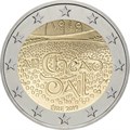 2 евро - 100 лет первому заседанию Дойл Эреан, Ирландия, 2019 год, UNC 12733
