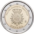 2 евро - 200 лет Национальной полиции Испании, Испания, 2024 год, UNC 12945