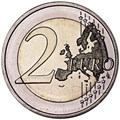 2 евро - Борьба против рака молочной железы, Франция, 2017 год, UNC 13535