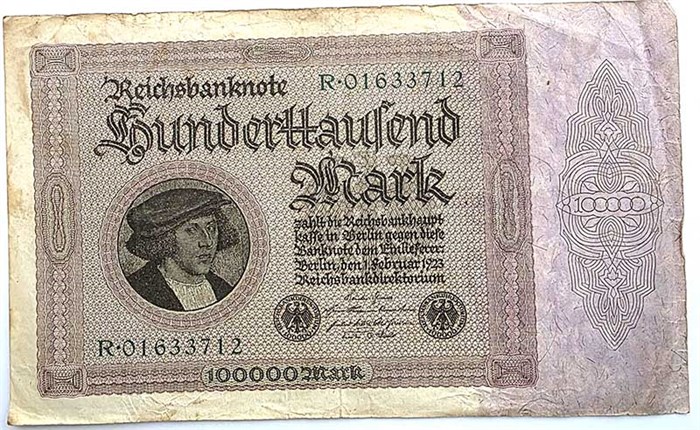 Банкнота 100000 марок - Германия, 1923 год 14328