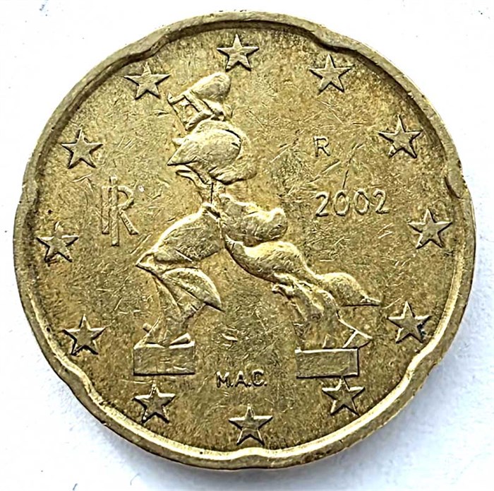 20 евроцентов - Италия, 2002 год 15246