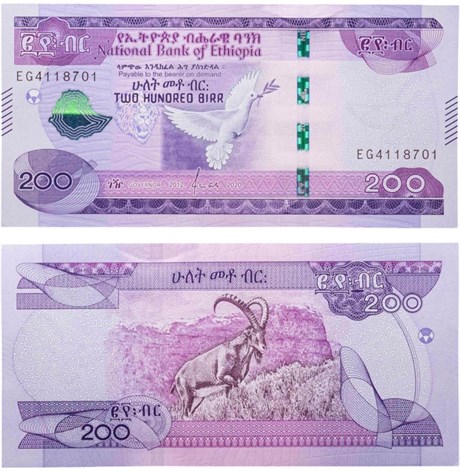 Банкнота 200 быр - Эфиопия, 2020 год, UNC 16866