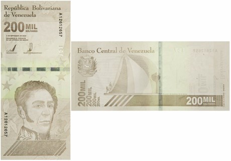 Банкнота 200000 боливар - Венесуэла, 2020 год, UNC 16933