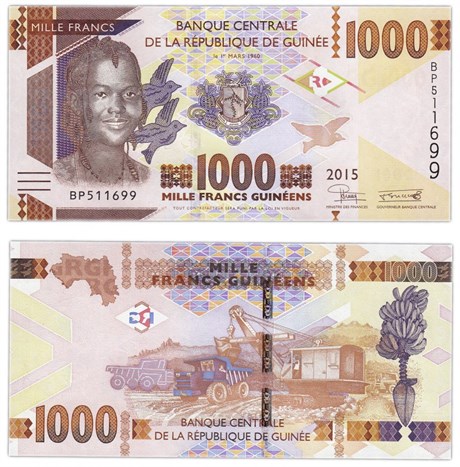Банкнота 1000 франков - Гвинея, 2024 год, UNC 17192