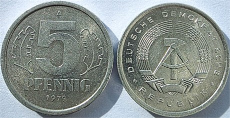 5 пфенниг - ГДР 17418