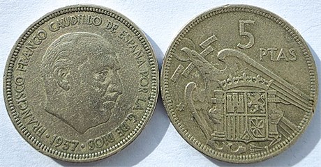 5 песет - Испания 17429