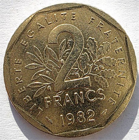 2 франка - Франция, 1982 год 17444