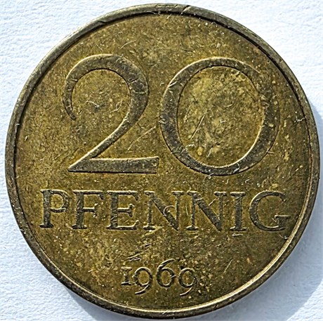 20 пфенниг - ГДР, 1969 год 17464