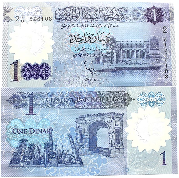 Банкнота 1 динар - Ливия, 2019 год, UNC 10958