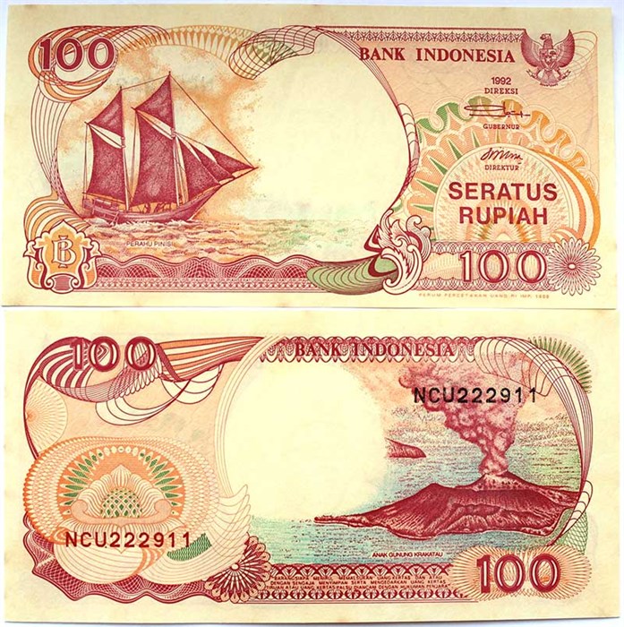 Банкнота 100 рупий - Индонезия, 1992 год 12495
