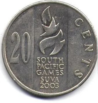 20 центов - Тихоокеанские игры 2003, Фиджи, 2003 год 13716