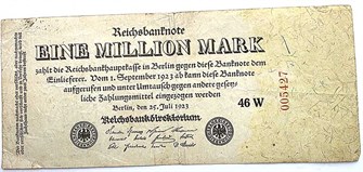 Банкнота миллион марок - Германия, 1923 год 14324