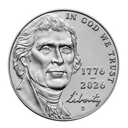 5 центов - 250 лет Независимости США, США, 2026 год 16288